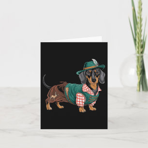 German Dog Dachshund Bavarian Weiner Sausage _4  Card