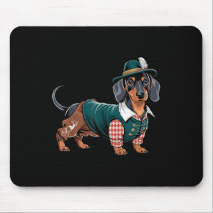 German Dog Dachshund Bavarian Weiner Sausage _5 Mouse Pad