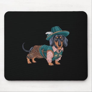 German Dog Dachshund Bavarian Weiner Sausage _6 Mouse Pad