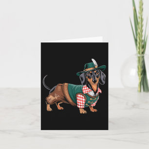 German Dog Dachshund Bavarian Weiner Sausage _7  Card