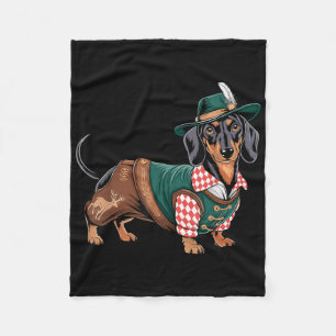 German Dog Dachshund Bavarian Weiner Sausage _7 Fleece Blanket