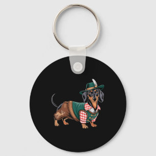 German Dog Dachshund Bavarian Weiner Sausage _7 Key Ring