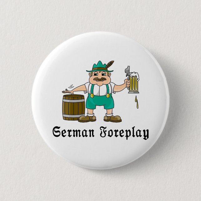 German Drinking 6 Cm Round Badge (Front)