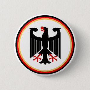 German Eagle 6 Cm Round Badge
