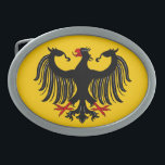 German Eagle Belt Buckle<br><div class="desc">This German eagle design by Richard H. Fay melds the modern and the mediaeval. It was inspired by both the modern federal eagle and various mediaeval heraldic eagles.</div>