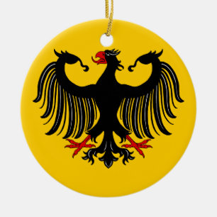 German Eagle Ceramic Tree Decoration