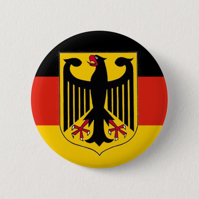 German Eagle Flag 6 Cm Round Badge (Front)