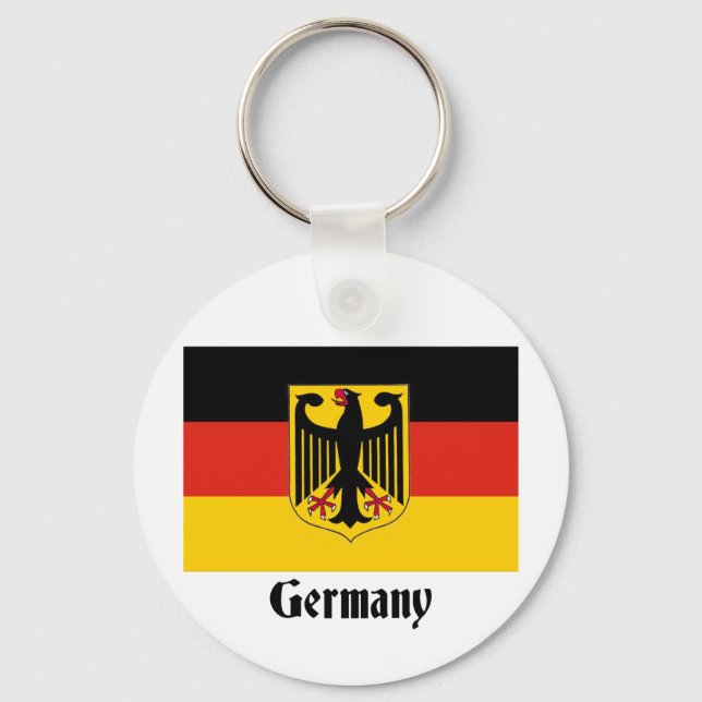 German Eagle Flag Key Ring (Front)