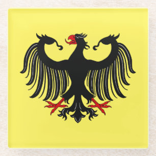 German Eagle Glass Coaster