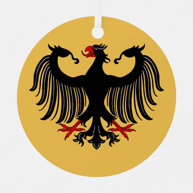 German Eagle Metal Tree Decoration (Front)