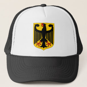 German Eagle on Yellow Shield Trucker Hat