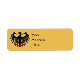 German Eagle Return Address Label