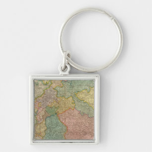 German Empire Atlas Map Key Ring