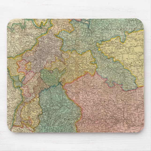 German Empire Atlas Map Mouse Pad (Front)