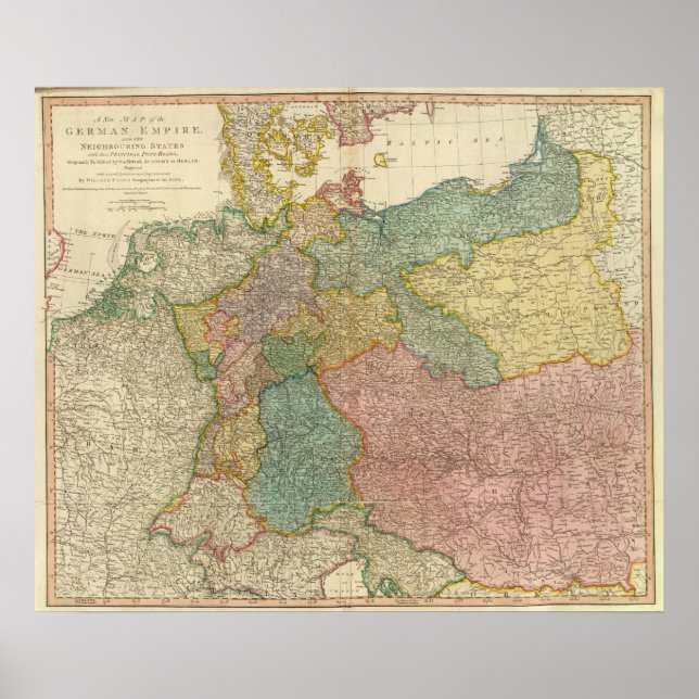 German Empire Atlas Map Poster (Front)