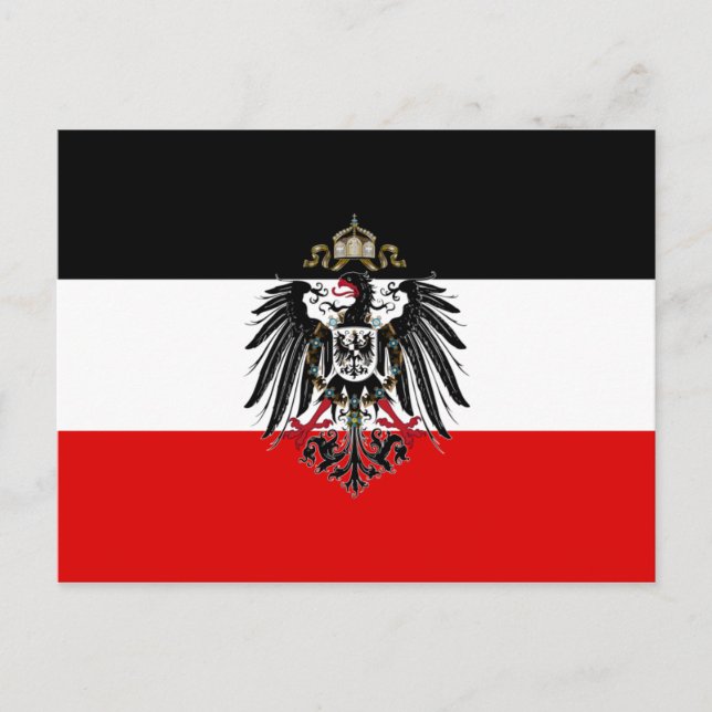 German Empire Flag Postcard (Front)