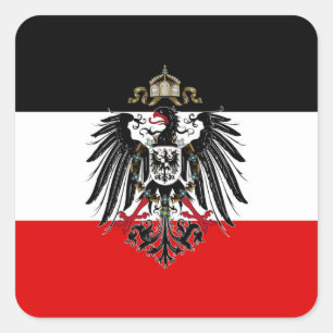 German Empire Flag Square Sticker