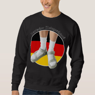 German Fashion Taste White Sock Sandals Stereotype Sweatshirt