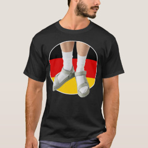 German Fashion Taste White Sock Sandals Stereotype T-Shirt