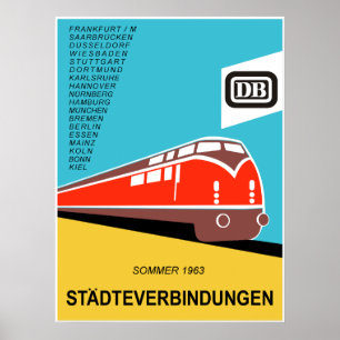 German Federal Railways 1963 poster