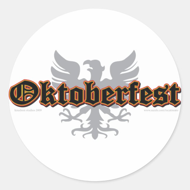 German-Fest-Bird Classic Round Sticker (Front)