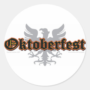 German-Fest-Bird Classic Round Sticker