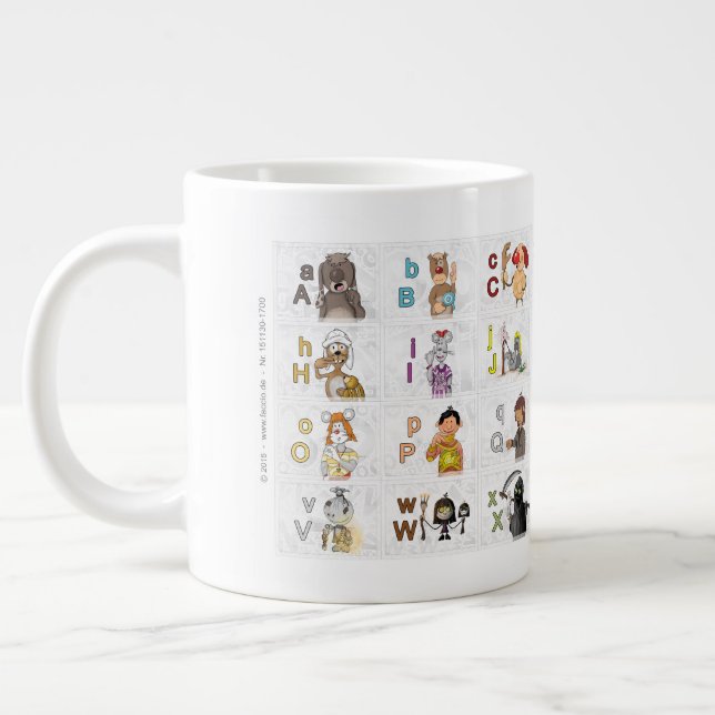 German fingerprint 2 large coffee mug (Left)