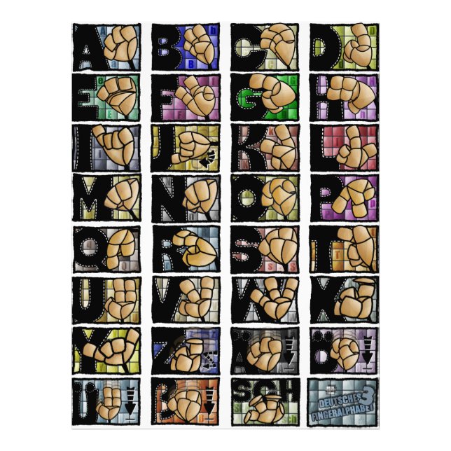 German Fingerspell 3 (2025) Photo Print (Front)