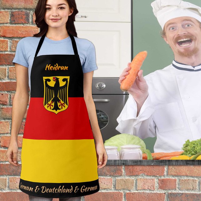 German Flag apron, Deutch, Germany Chefs kitchen Apron (Creator Uploaded)