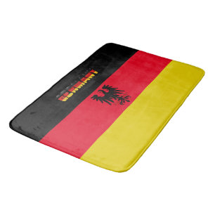 German flag bath mat