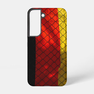 German Flag behind Chain Link Fence Samsung Galaxy Case
