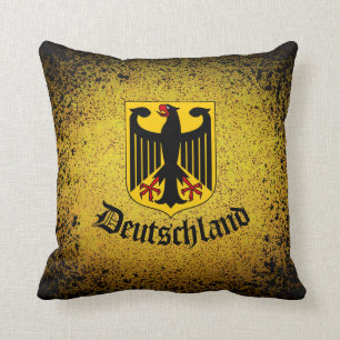 German flag, black eagle, Deutschland Cushion