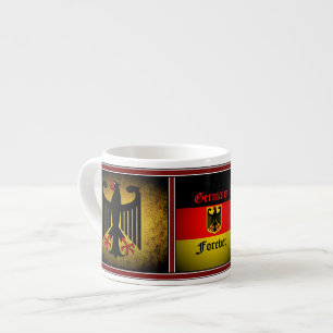 German flag, black eagle, Germany forever Espresso Cup