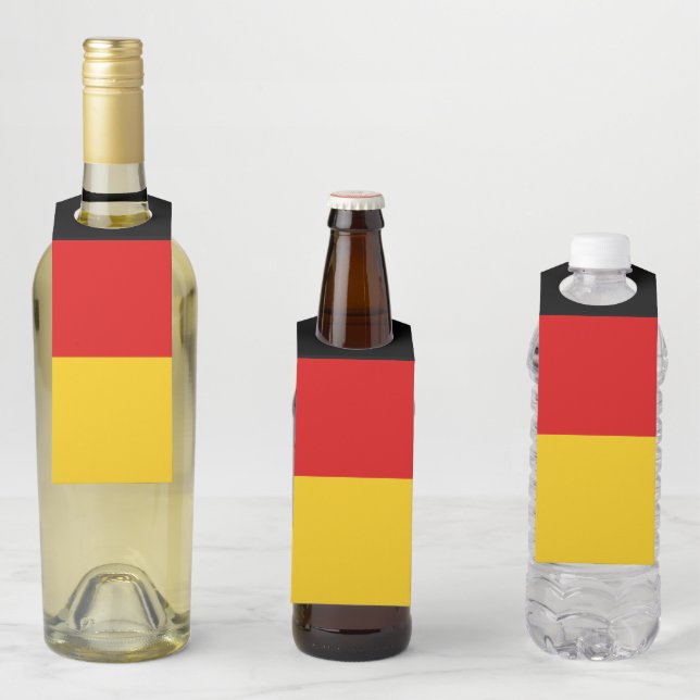German flag bottle tag (In Situ)