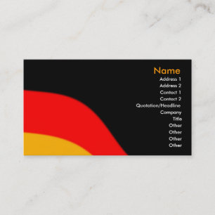 German Flag Business Card