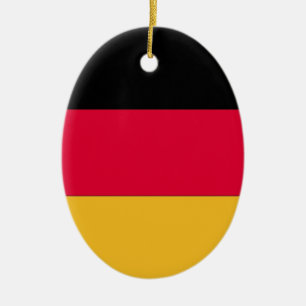 German Flag Ceramic Ornament