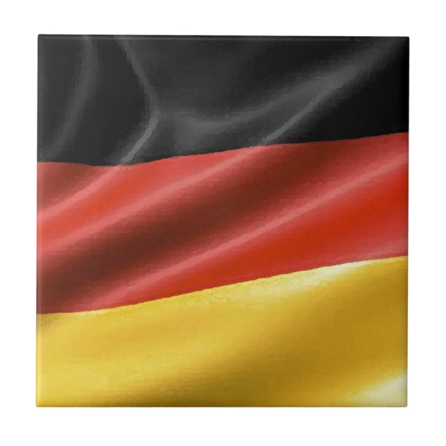German Flag Ceramic Tile (Front)