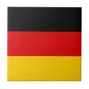 German Flag Ceramic Tile