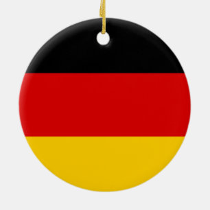 German flag ceramic tree decoration