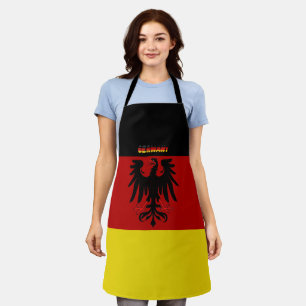 German flag-coat arms apron