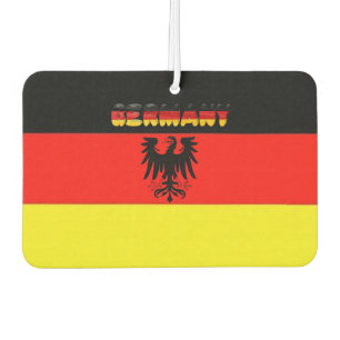 German flag-coat of arms car air freshener