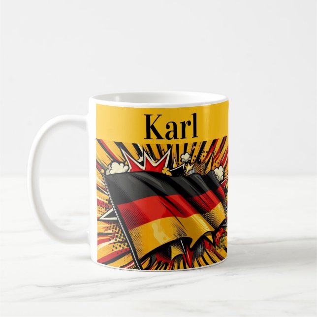 German flag coffee mug.  mug (Left)