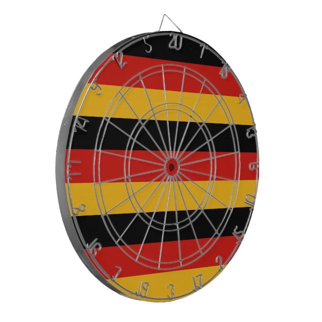 GERMAN FLAG COLORS DARTBOARD (Front Left)