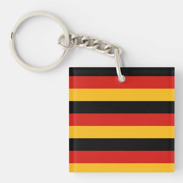 GERMAN FLAG COLORS KEY RING (Front)