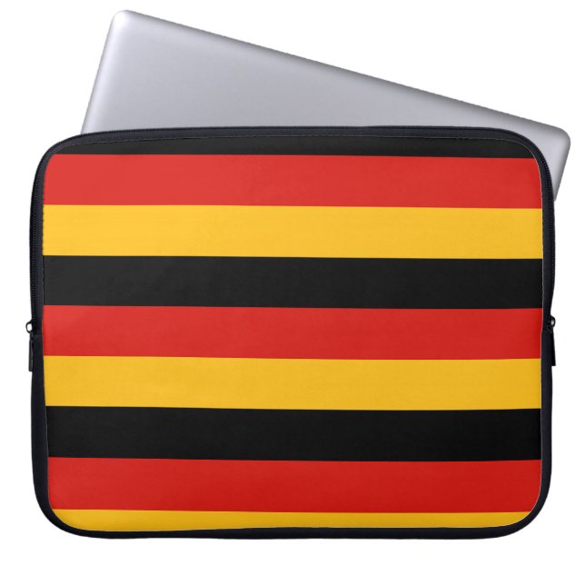 GERMAN FLAG COLORS LAPTOP SLEEVE (Front)