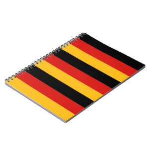 GERMAN FLAG COLORS NOTEBOOK