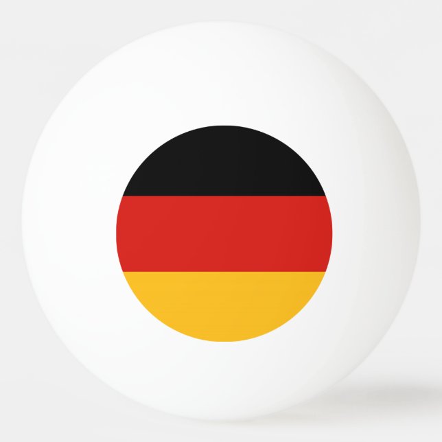 GERMAN FLAG COLORS PING PONG BALL (Front)