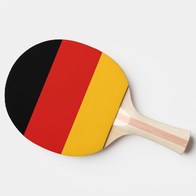 GERMAN FLAG COLORS PING PONG PADDLE (Side)