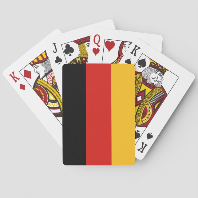 GERMAN FLAG COLORS PLAYING CARDS (Back)
