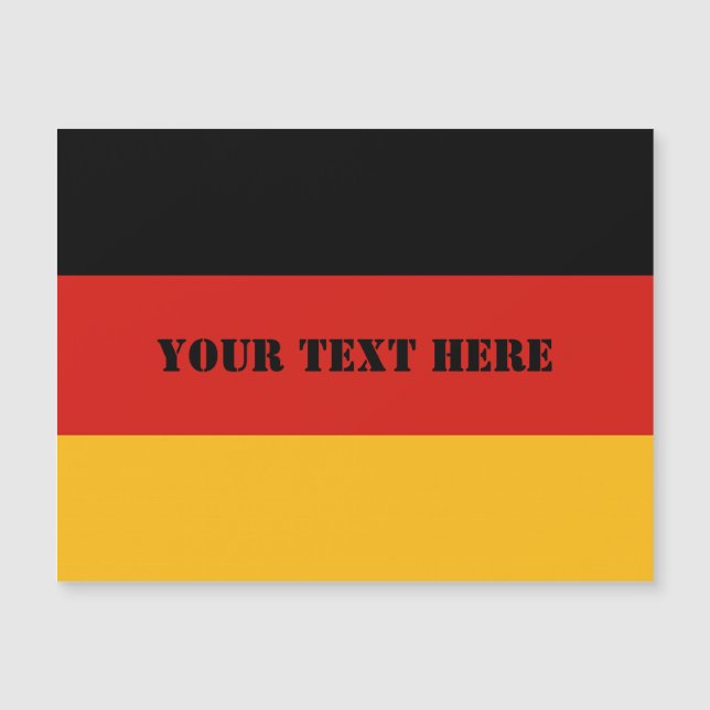 GERMAN FLAG COLORS + your ideas (Front)
